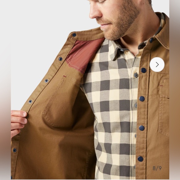 Stio Men's Light Brown Shirt Jacket - Picture 7 of 16